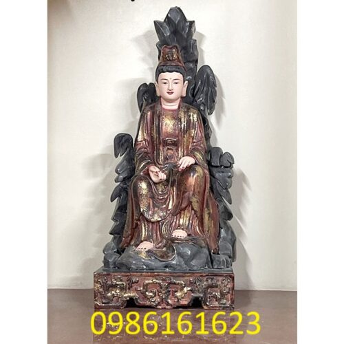 Tượng Quan Âm Tọa Sơn bằng gỗ