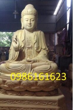 Đặt làm tượng Thích Ca bằng gỗ lớn
