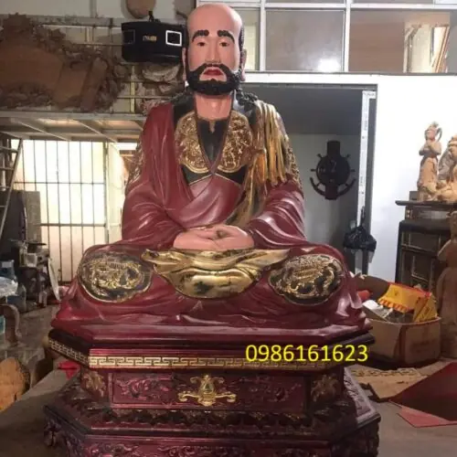 Tượng Tổ Tây bằng gỗ – Hình tượng Tổ Bồ Đề Đạt Ma trong văn hóa thờ Phật Việt Nam 17 tượng tổ tây đẹp