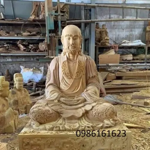 tượng tổ tây gỗ mít