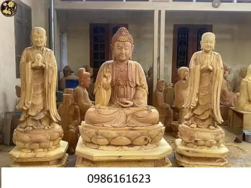 tượng phật thế tôn bằng gỗ