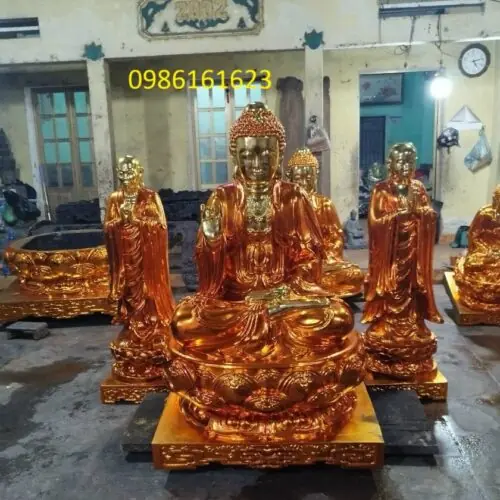 Tượng Thế Tôn – Biểu tượng tôn nghiêm trong không gian thờ Phật 8 tượng đức thế tôn bằng gỗ
