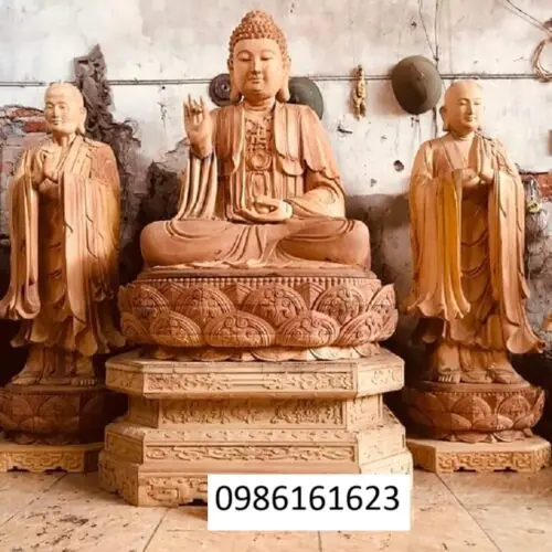 Tượng Thế Tôn – Biểu tượng tôn nghiêm trong không gian thờ Phật 11 Xưởng làm tượng Phật gỗ theo yêu cầu