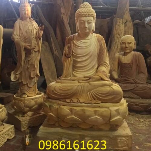 xưởng làm Tượng Phật Thích Ca Mâu Ni bằng gỗ mít