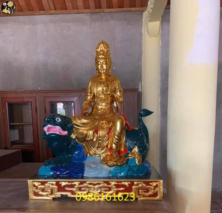 Xưởng Tạc Tượng Văn Thù Phổ Hiền Bằng Gỗ Theo Mẫu 7 Tượng Văn Thù Sư Lợi Bồ Tát bằng gỗ