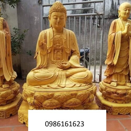 Đặt tượng A Nan đứng bên Phật Thích Ca