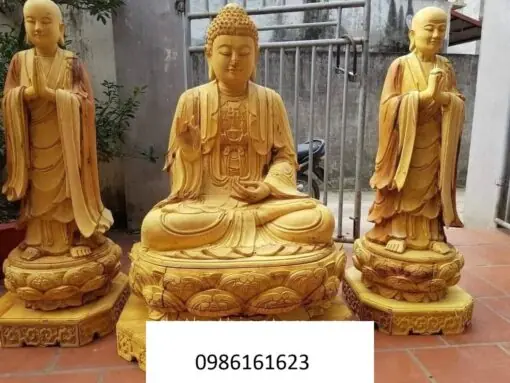 Đặt tượng A Nan đứng bên Phật Thích Ca