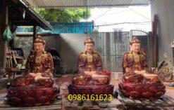 Tượng tam thế phật làng nghề Sơn Đồng