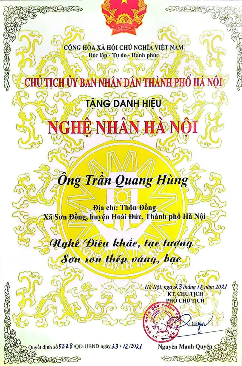 xưởng làm đồ thờ Sơn Đồng uy tín