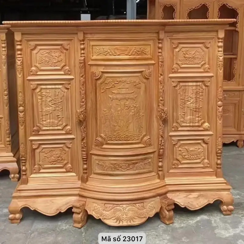 Tư Vấn Chọn Loại Bàn Thờ Phù Hợp: Ô Xa, Sập Thờ, Án Gian Hay Tủ Thờ? 6 Tủ thờ đẹp