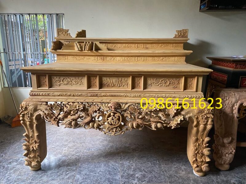 Mẫu bàn thờ tam cấp đẹp – Gợi ý lựa chọn bàn thờ chuẩn phong thủy cho gia đình Việt 3 mẫu bàn thờ gia tiên 3 cấp