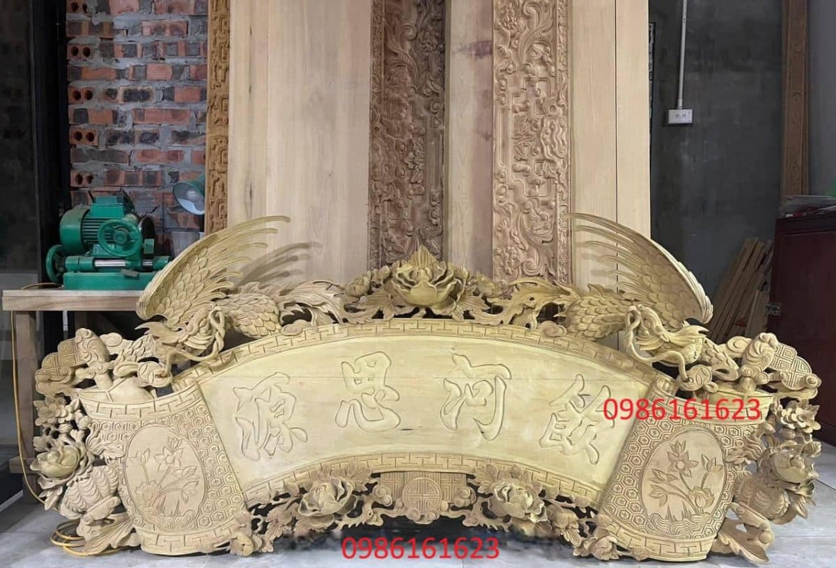 CUỐN THƯ CÂU ĐỐI BẰNG GỖ MÍT – CHUẨN MỰC TÂM LINH, GIÁ TRỊ TRƯỜNG TỒN 4 cuốn thư câu đối gỗ