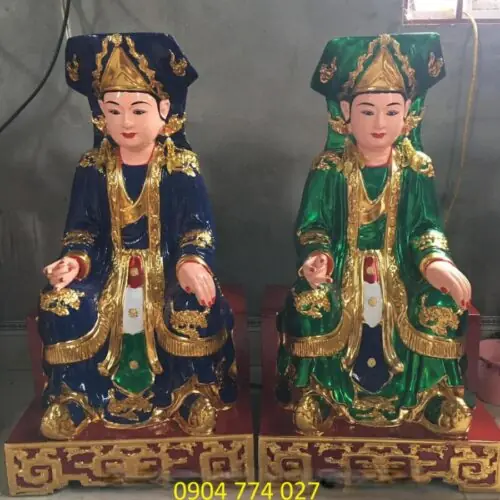 Tượng Tứ Phủ Chầu Bà 21 Tượng Tứ Phủ Chầu Bà thủ công – không dùng khuôn, mỗi tượng là độc bản