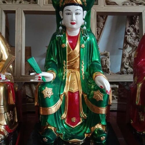 Mẫu tượng Chầu Đệ Tứ Khâm Sai – tạc tay thủ công, dáng thế đài các