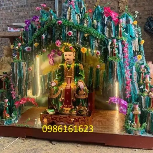 Tượng Chúa Sơn Trang bằng gỗ 17 Làm tượng Chúa Thượng Ngàn chuẩn Sơn Đồng