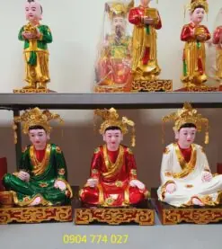 Tượng tam tóa thánh mẫu sơn son thế vàng
