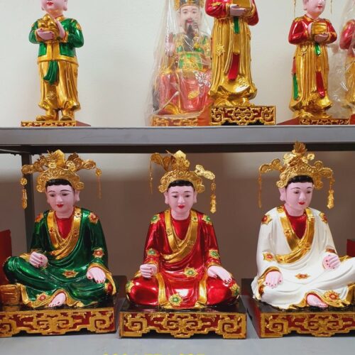 Tượng tam tóa thánh mẫu sơn son thế vàng