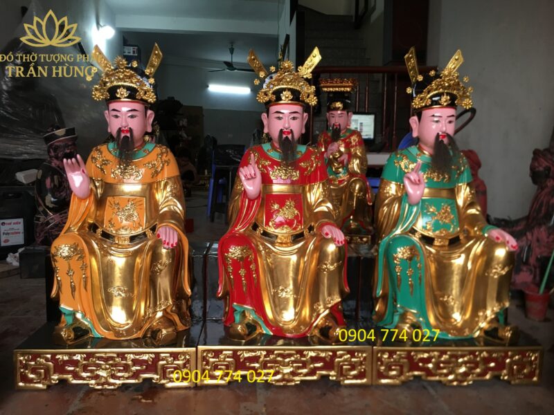 Ngũ Vị Tôn Quan là ai? Tìm hiểu về điển tích và ý nghĩa thờ cúng Ngũ Vị 2 tượng ngũ vị tôn quan thần thái