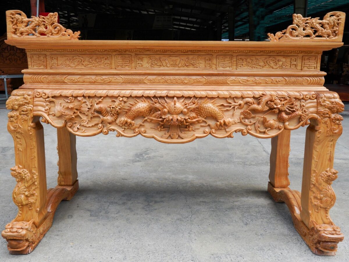 Sập Thờ Tứ Linh – Biểu Tượng Quyền Uy và Bảo Hộ Tâm Linh 7 Sập thờ tứ linh chân 15
