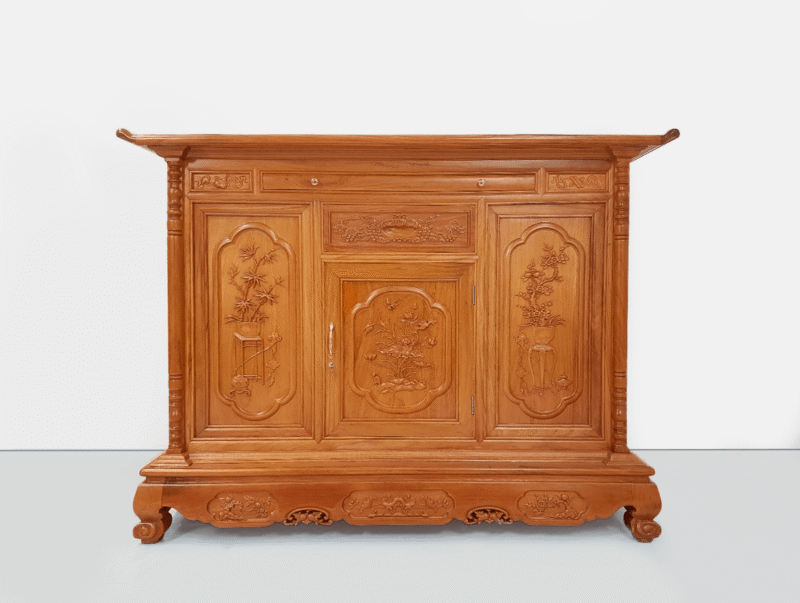 Tư Vấn Chọn Loại Bàn Thờ Phù Hợp: Ô Xa, Sập Thờ, Án Gian Hay Tủ Thờ? 11 Mẫu tử thờ