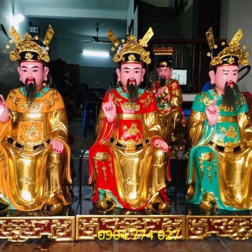 Tượng Tượng vua cha ngọc hoàng và nam tào bắc đẩu bằng gỗ