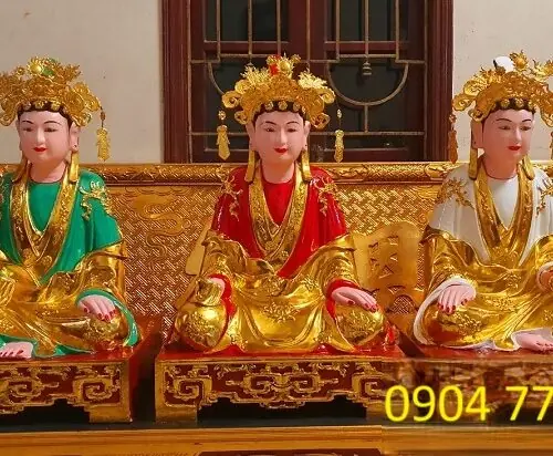 Tượng Tam Tòa Thánh Mẫu 24 Tượng tam tóa thánh mẫu