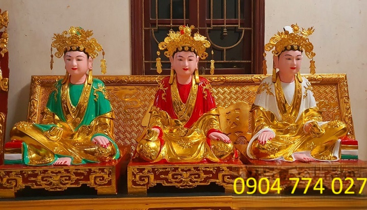 Tam Tòa Thánh Mẫu: Ý Nghĩa, Truyền Thuyết Và Nghi Lễ Thờ Cúng 2 Tượng tam tóa thánh mẫu
