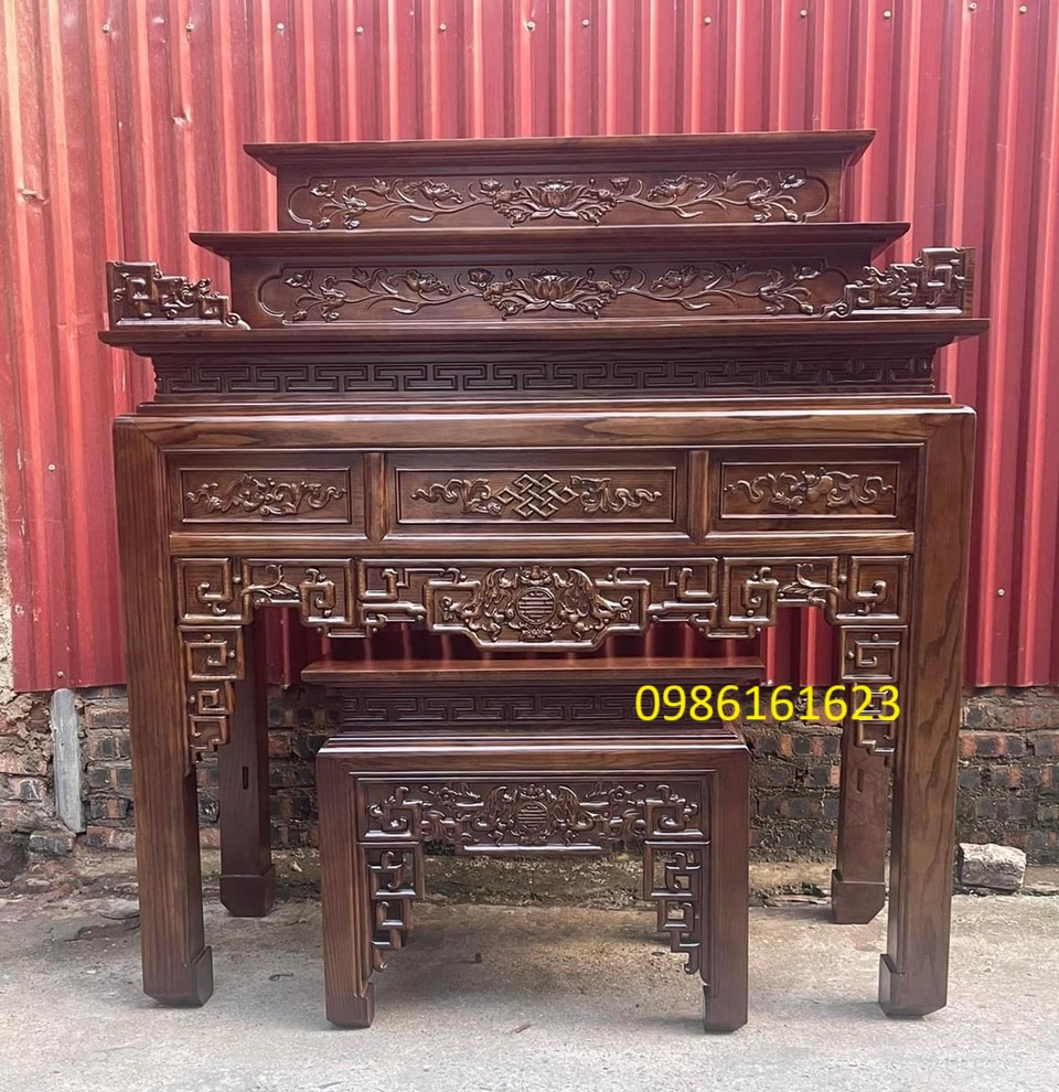 Mẫu bàn thờ tam cấp đẹp – Gợi ý lựa chọn bàn thờ chuẩn phong thủy cho gia đình Việt 3 Mẫu bàn thờ tam cấp đẹp