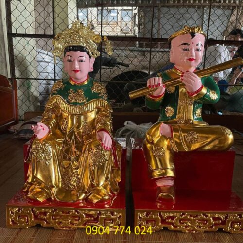 tượng cậu áo xanh thổi sáo