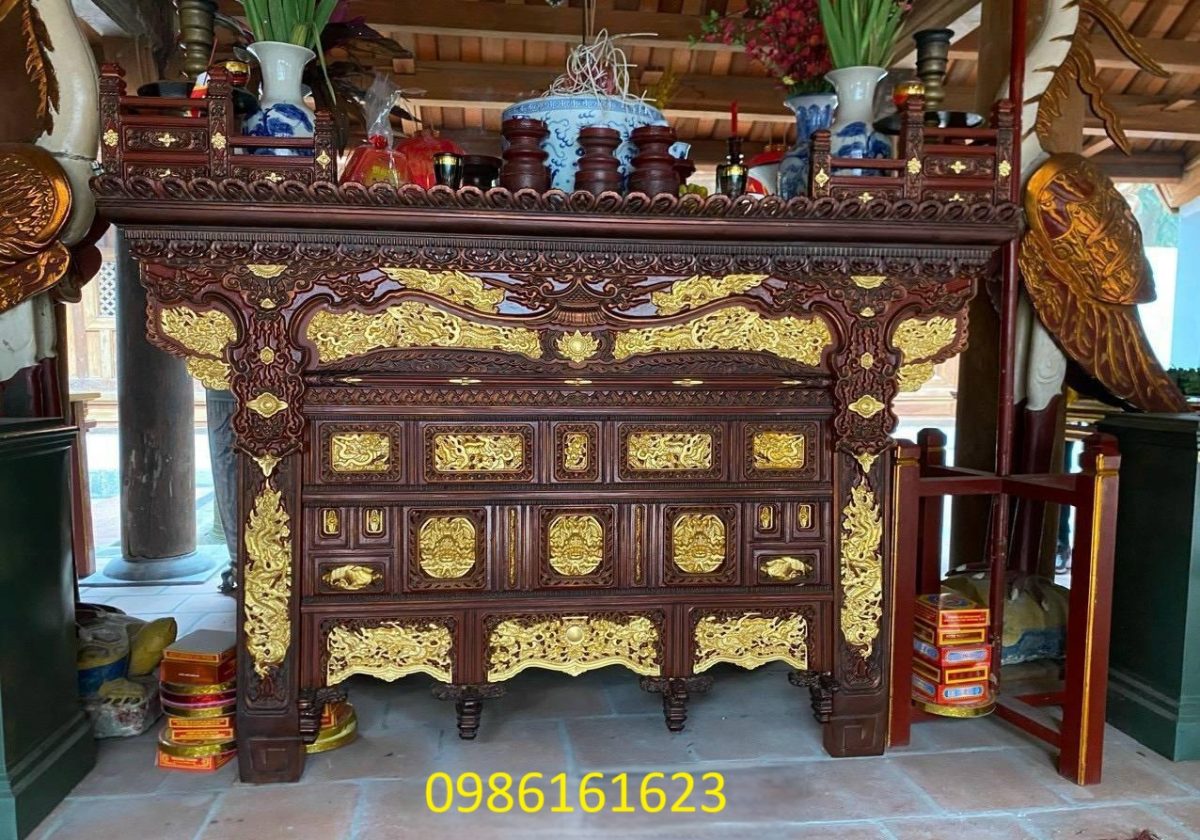 Bàn thờ chấp tải là gì? Những đặc điểm nhận biết và phân biệt với tủ thờ cổ 4 chấp tải
