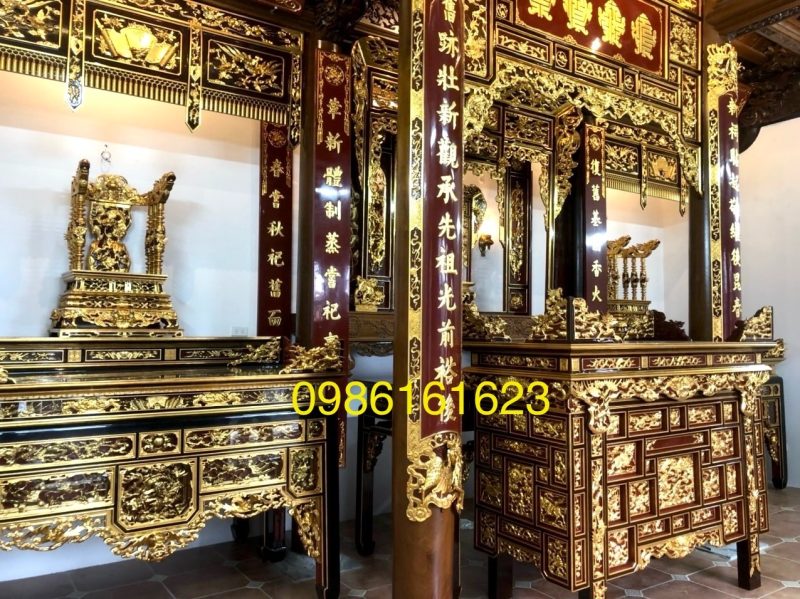 Xưởng đồ thờ uy tín tại Sơn Đồng – Lựa chọn số 1 cho bàn thờ gia tiên 4 Đồ thờ nhà thờ tổ