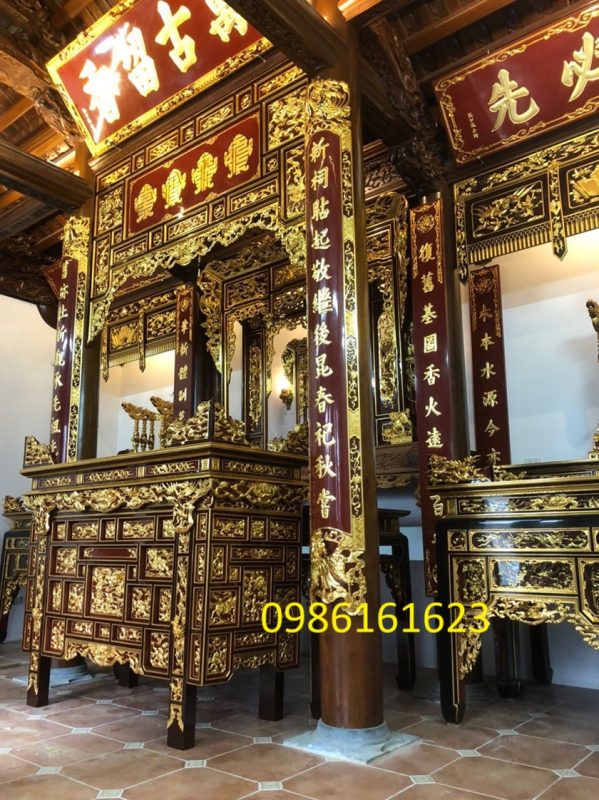 Bàn chấp tải nhà thờ họ – Chuẩn mực truyền thống cho nơi phụng thờ tôn nghiêm 9 bàn thờ chấp tải