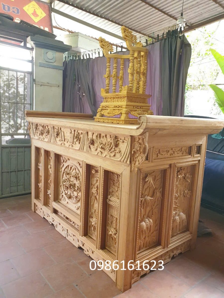 Bàn chấp tải thờ tư gia – Giữ gìn truyền thống, vun đắp đạo hiếu gia đình 2 Bàn thờ chấp tải