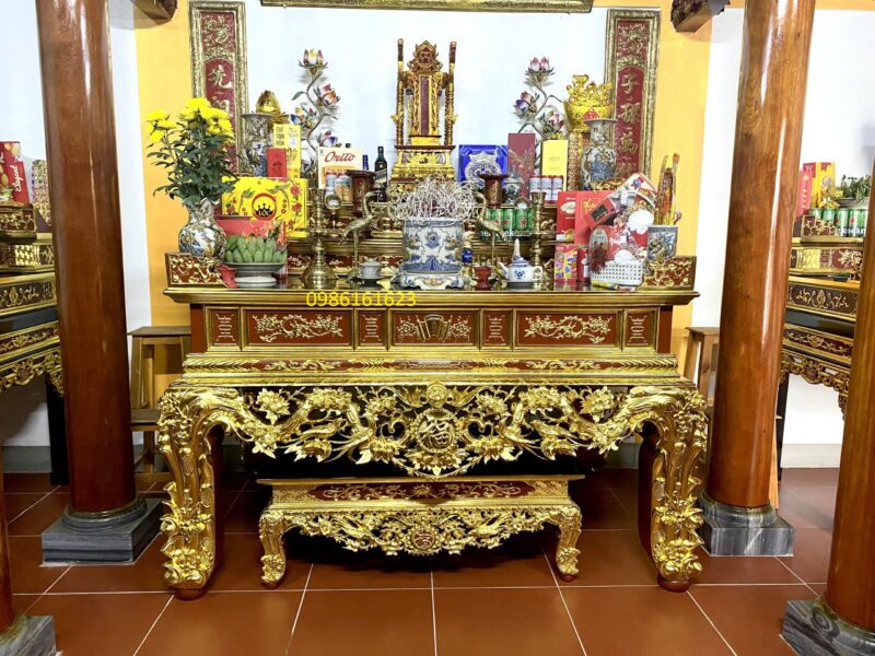 ĐỒ THỜ NHÀ THỜ TỔ – TINH HOA VĂN HÓA THỜ TỰ DÒNG HỌ VIỆT 1 Sập thờ nhà thờ họ