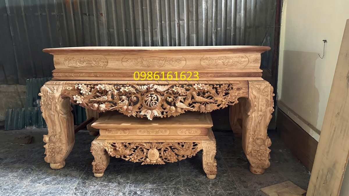 Cách Phân Biệt Gỗ Mít Ta, Gỗ Lõi Và Giác Gỗ Khi Xem Mộc 2 Sập thờ gỗ mít