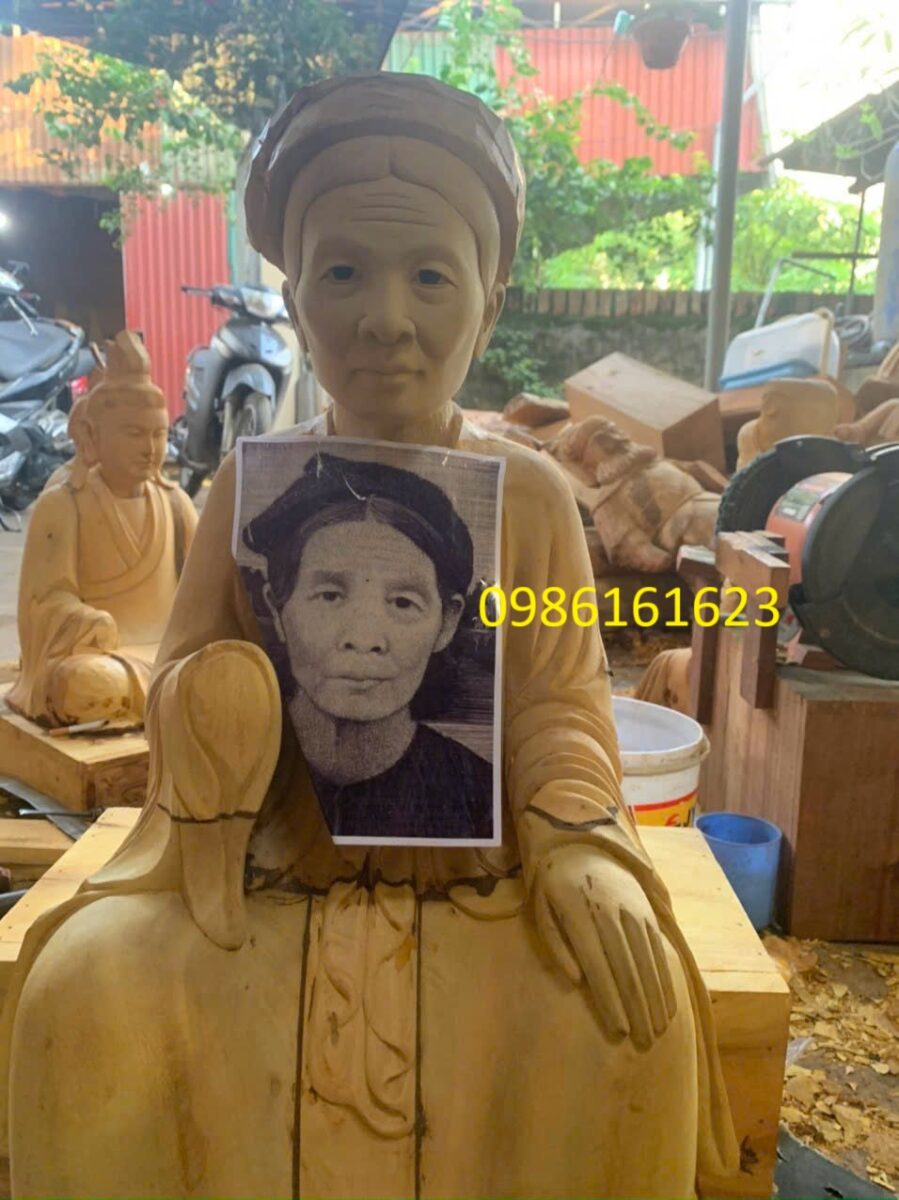 Đục Tượng Gỗ Truyền Thần – Khắc Họa Thần Thái, Gìn Giữ Ký Ức Thiêng Liêng 4 Tượng truyền thần gỗ