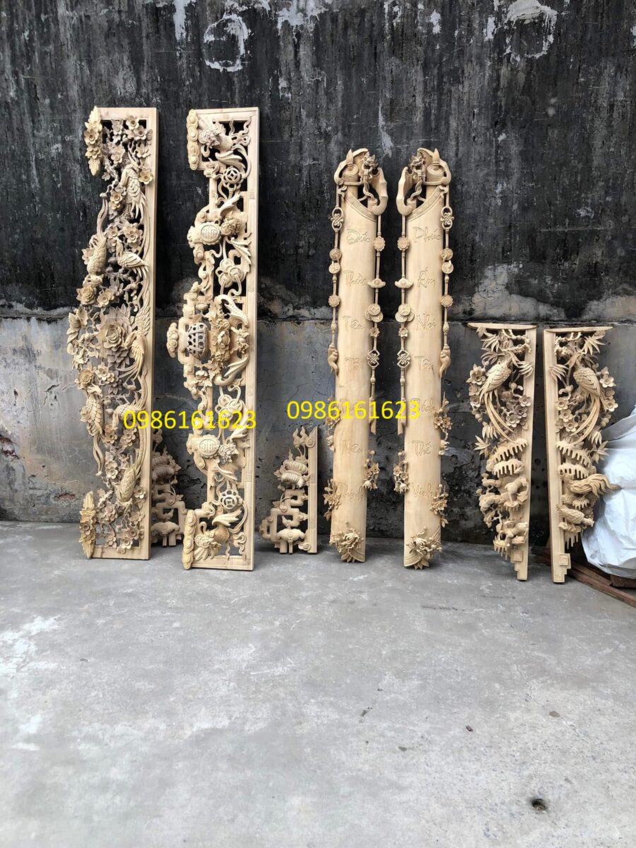 Xưởng Làm Cửa Võng Sơn Đồng: Đo, Đục, Sơn Và Lắp Đặt 1 mẫu cửa võng phòng thờ đẹp