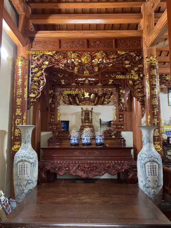 Mẫu Cửa Võng Phòng Thờ Đẹp – Nhỏ Gọn Mà Vẫn Linh Thiêng 6 mẫu cửa võng phòng thờ