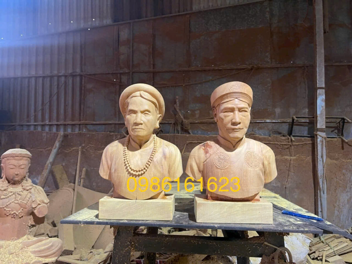 tạc tượng gỗ theo ảnh