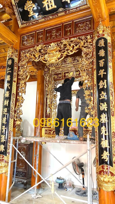 lắp đặt bàn thờ tận nơi