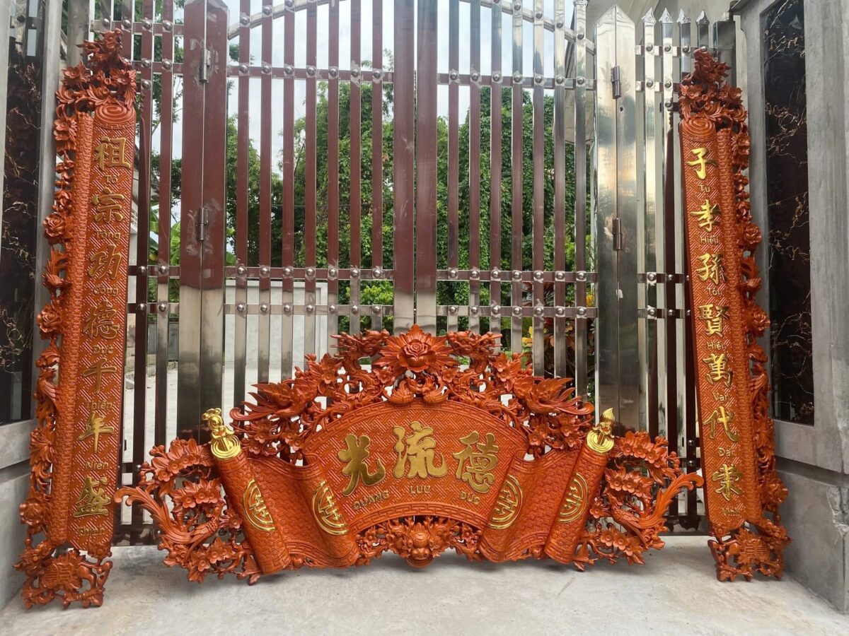 Mẫu cuốn thư câu đối đẹp