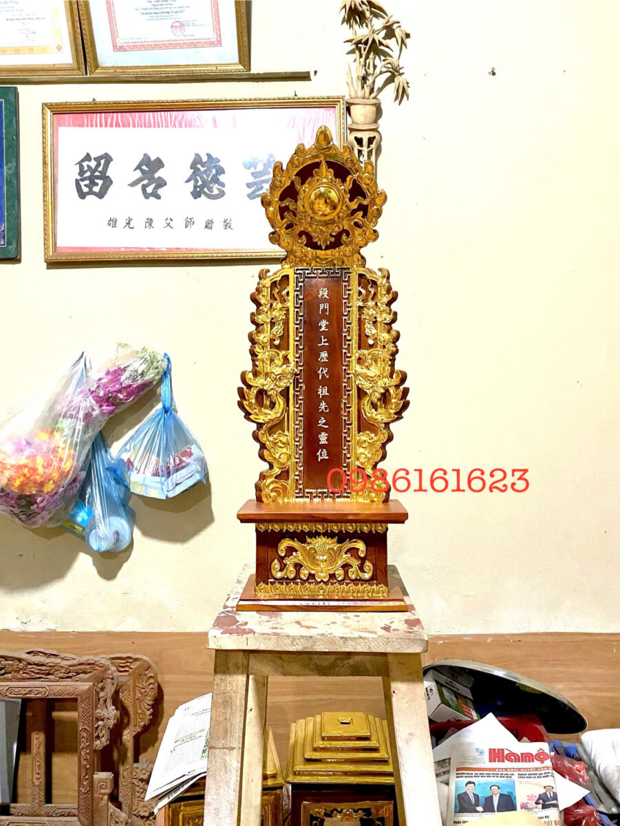 đặt làm bài vị gỗ mít