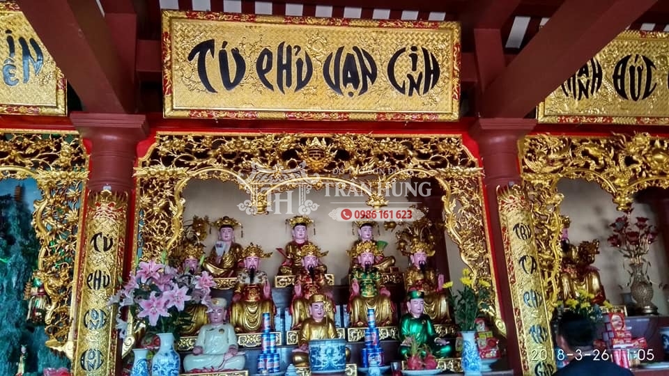 Công Trình Đồ Thờ Tại Chùa Hà Đông | Hoành Phi Câu Đối Chữ Quốc Ngữ 1 Công Trình Đồ Thờ Tại Chùa Hà Đông – Hoành Phi Câu Đối Chữ Quốc Ngữ Theo Lối Thư Pháp Hình Tròn