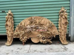 Hàng mộc quạt gỗ trước khi hoàn thiện