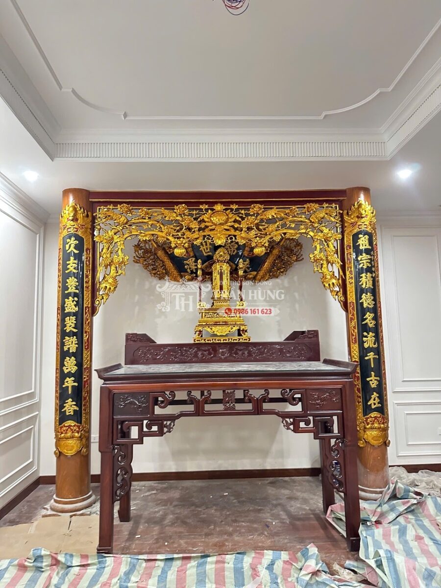 Tạo một không gian thờ tách biệt với không gian sinh hoạt bên ngoài