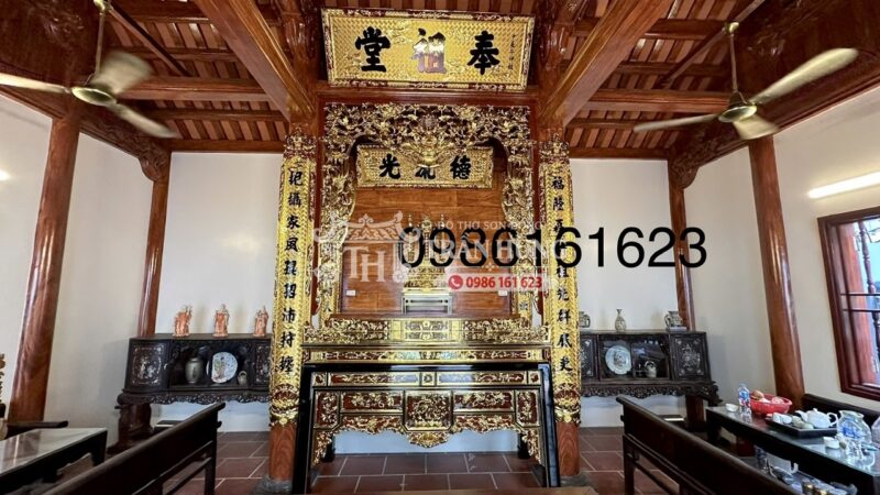 Gian thờ nhà 3 gian