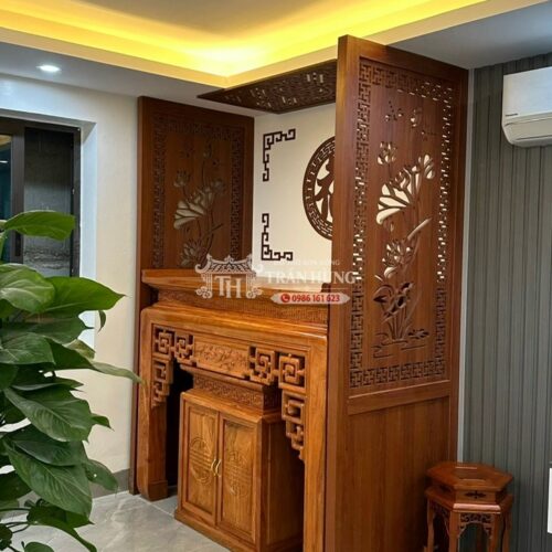 Bàn Thờ Nhỏ Cho Nhà Chung Cư, Nhà Phố – Mẫu 87, 97, 107, 127cm 13 bàn thờ nhỏ cho nhà chung cư