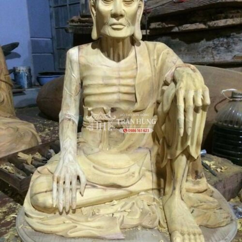 Xưởng Tạc Tượng Phật Bằng Gỗ Sơn Đồng – Nhận Làm Theo Mẫu 9 Tượng phật Tuyết Sương bằng gỗ